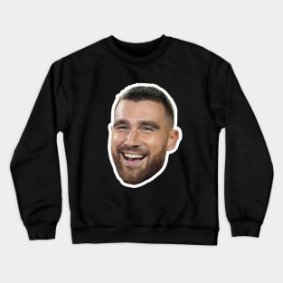 TRAVIS KELCE Floating Head | Smiling Travis / Taylor Swift's Boyfriend Crewneck Sweatshirt